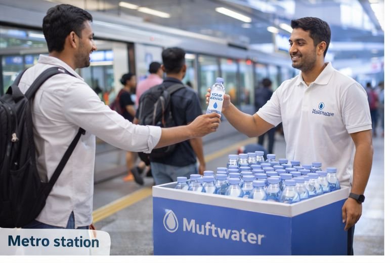 Water distribution at metro stations